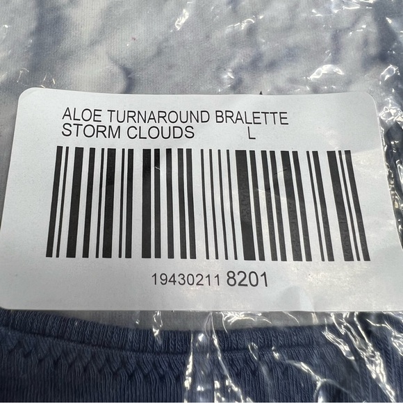 Soma bralette seamless aloe turnaround bralette in storm clouds blue L-XL - Picture 3 of 11